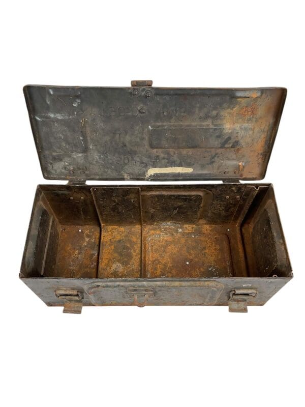 WW2 Canadian Ammo Box Modified With Lock Dated 1945 EMPTY