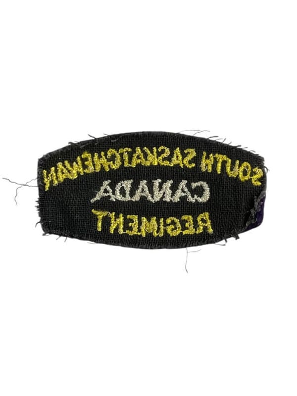 WW2 Canadian South Saskatchewan Regiment of Canada Shoulder Title Insignia Single