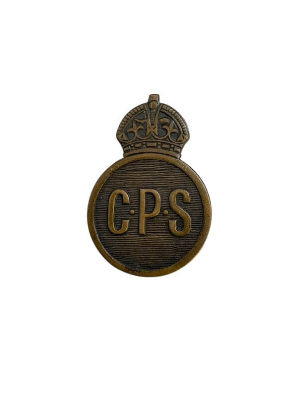 WW2 South African Civil Protection Service CPS Lapel Pin Badge