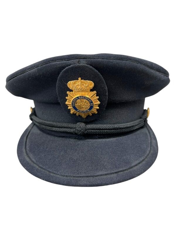 Spain Police Peak Cap Hat With Badge