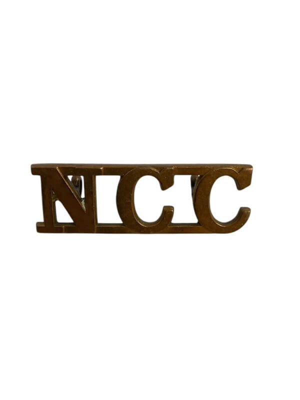WW1 British BEF Non-Combatant Corps NCC Collar Insignia Single