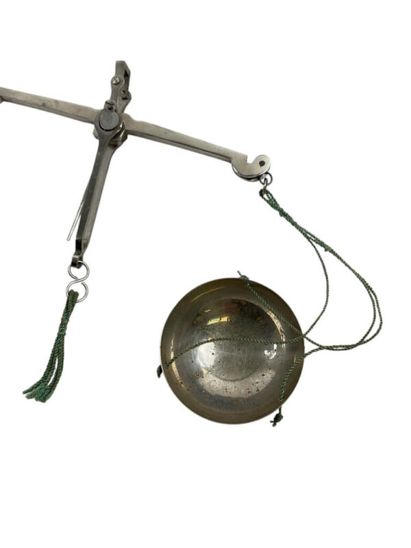 Travelling Medal Weight Scale With Weights and Twister In Original Wooden Box