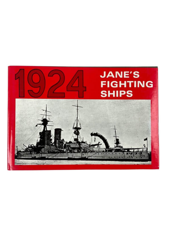 1924 Jane's Fighting Ships Used Hardcover Reference Book