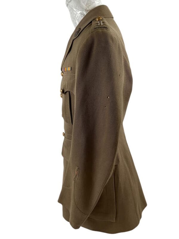 WW1 Canadian CEF 10th Railway Troops Officers Named Uniform Grouping With Div Patches