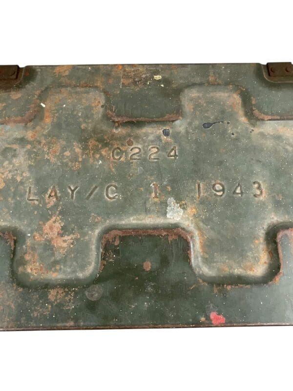 WW2 Canadian Artillery Ammo Case Dated 1943 EMPTY