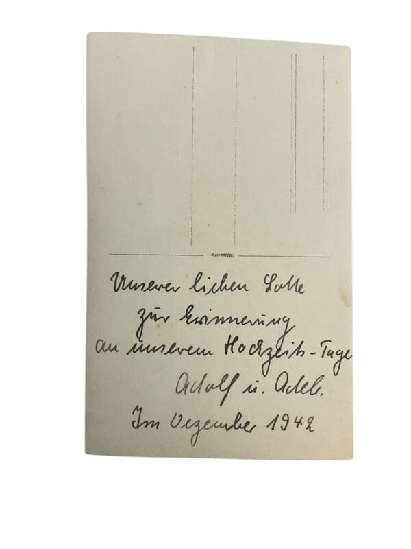 WW2 German Luftwaffe Wedding Postcard of Unknown Couple 2