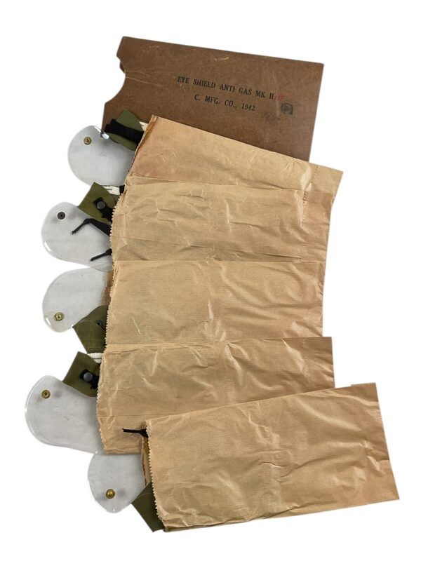 WW2 Canadian Army Eyeshield Anti-Gas MK2 1942 Dated