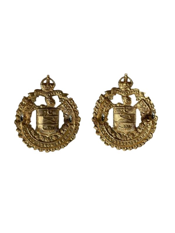 WW2 Royal Canadian Lord Strathcona's Horse Collars Insignia Pair