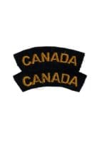 WW2 Canadian Navy Womens CANADA Unissued Shoulder Titles Insignia Pair
