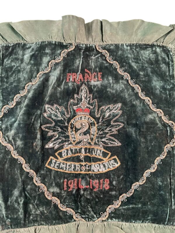 WW1 Canadian CEF 2nd Battalion Homefront Pillow Case 20 X 20 Inches