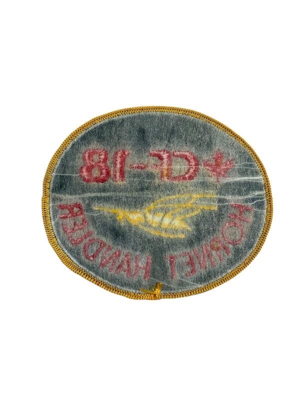 Canadian Forces RCAF CF-18 Hornet Handler Squadron Patch Vintage