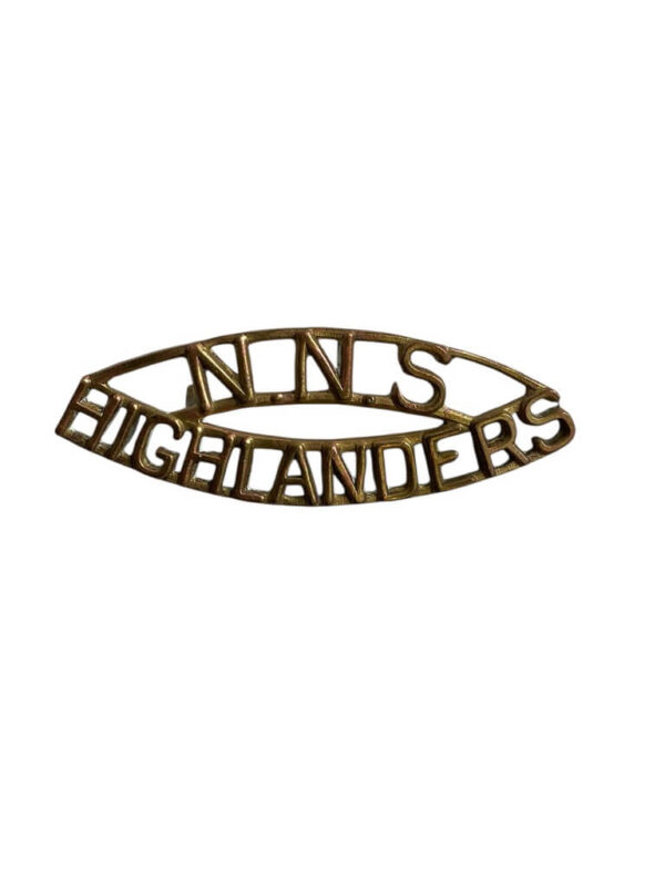 WW2 Canadian North Nova Scotia Highlanders Shoulder Title Insignia Single