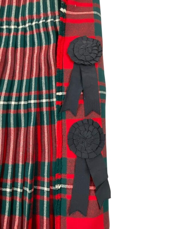 Canadian Essex Scottish Officers Tartan Kilt 34 Inch Waist 26 Inch Drop