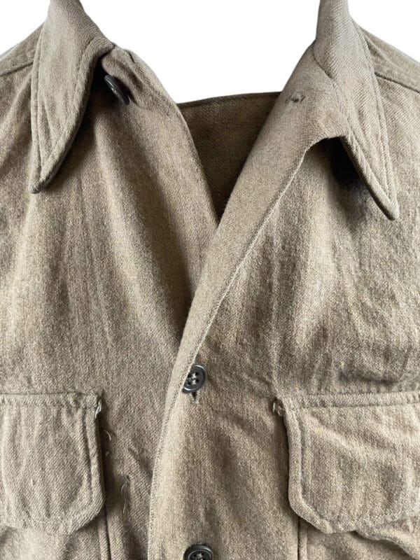 WW2 US Army Other Ranks Shirt Size 14 1/2 with Gas Flap