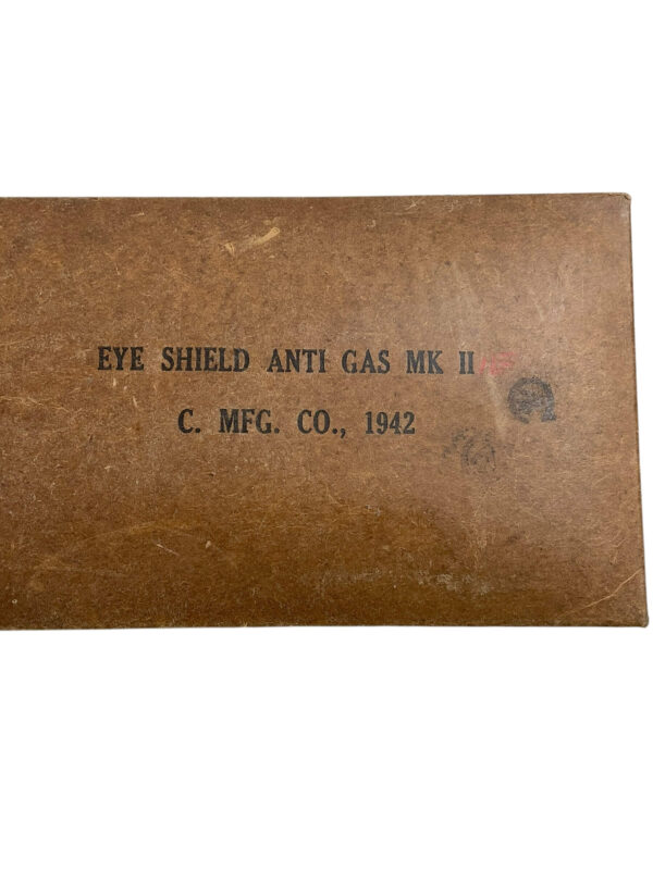 WW2 Canadian Army Eyeshield Anti-Gas MK2 1942 Dated