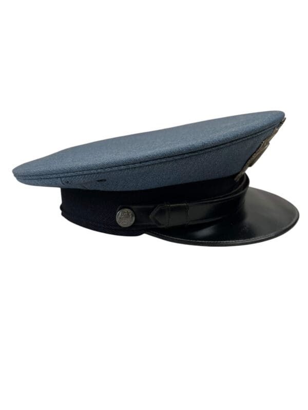 US City of Dover Delaware Police Peak Cap Hat With Badge Size 7 1/8 Vintage