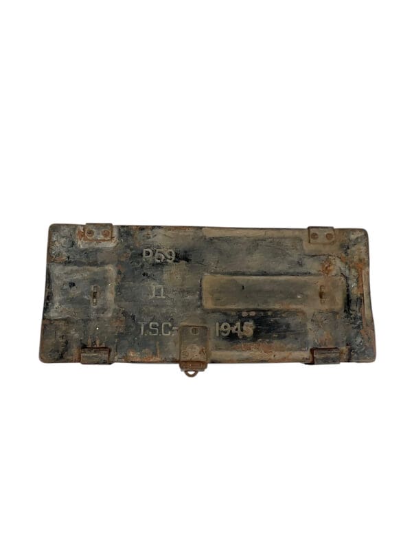 WW2 Canadian Ammo Box Modified With Lock Dated 1945 EMPTY