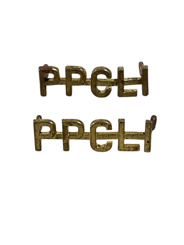 Princess Patricia's Canadian Light Infantry PPCLI Shoulder Titles Insignia Pair