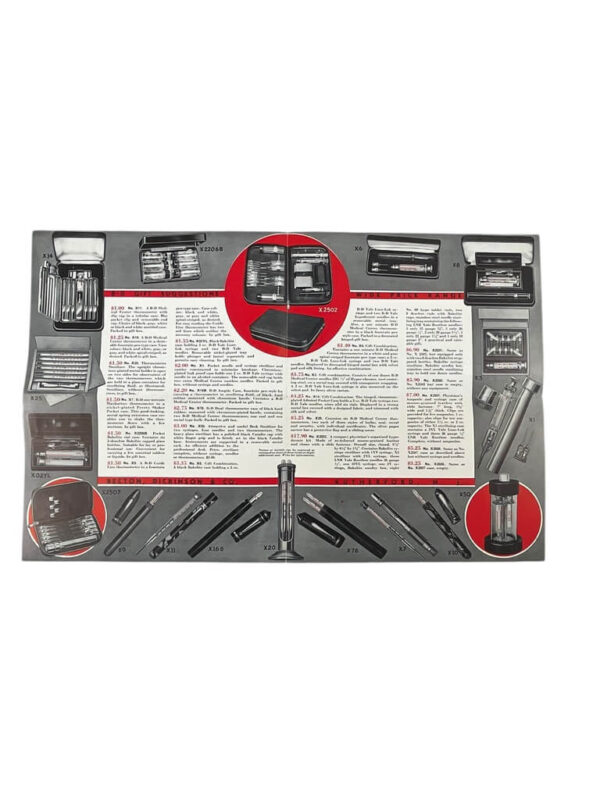 US B-D Products of Leather No X4680 Nurses Case With Contents In Original Packaging