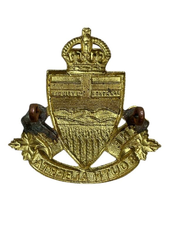 WW2 Canadian The South Alberta Regiment Cap Badge