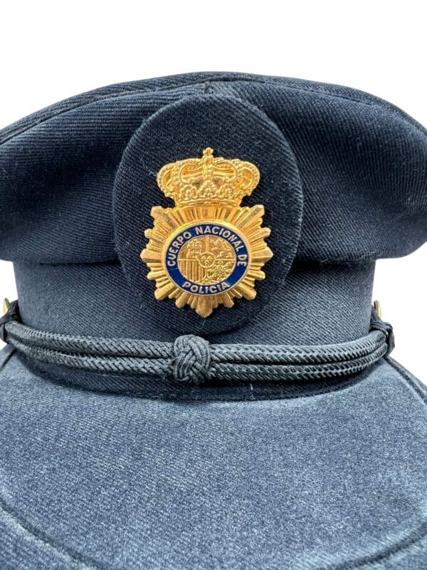Spain Police Peak Cap Hat With Badge
