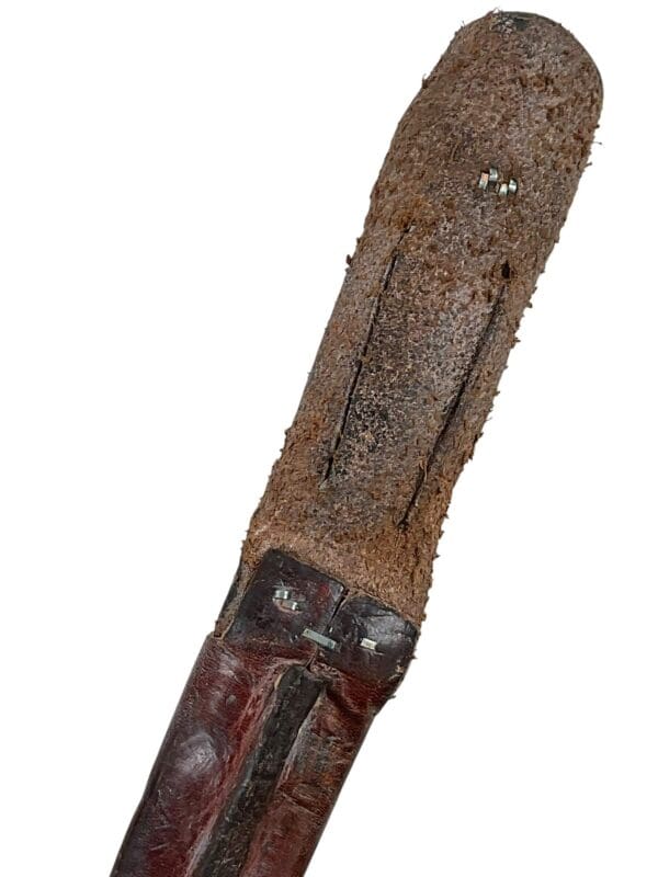 WW2 British Beaded and Roped Fairbairn Sykes Commando Knife With Scabbard