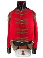 British Napoleonic Loyal London Volunteers Grenadier Company Officers Uniform with Regimental Medal