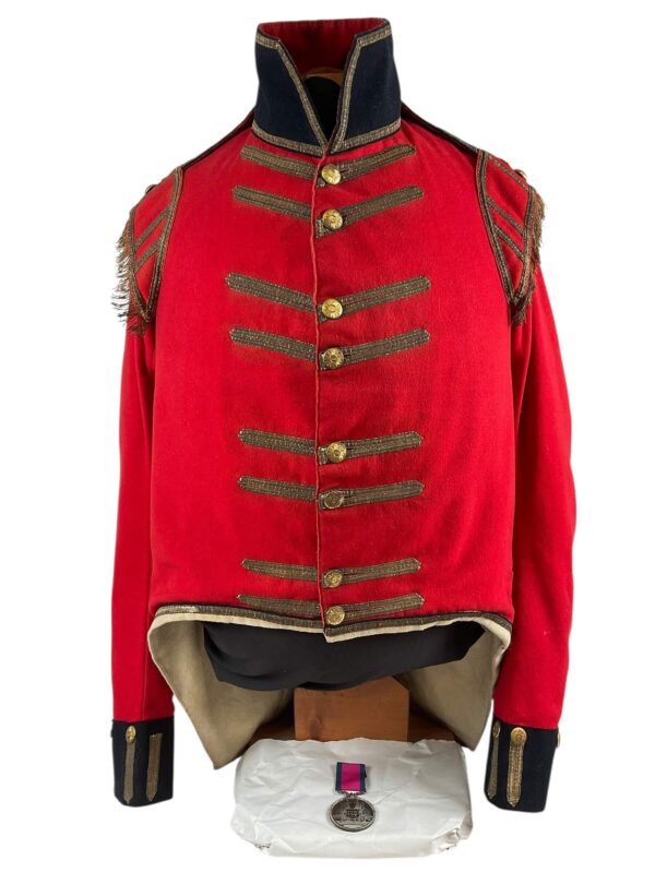 British Napoleonic Loyal London Volunteers Grenadier Company Officers Uniform with Regimental Medal