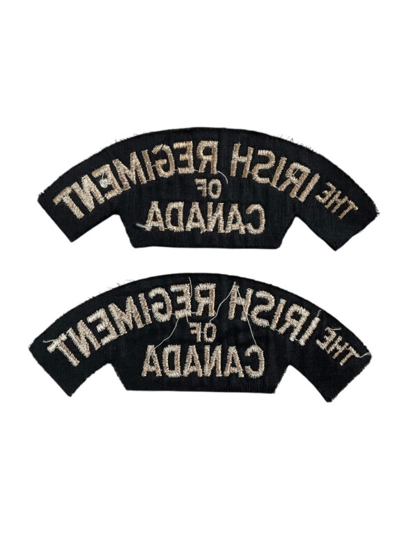 Canadian The Irish Regiment of Canada Shoulder Titles Insignia Pair