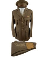 WW1 Canadian CEF 10th Railway Troops Officers Named Uniform Grouping With Div Patches