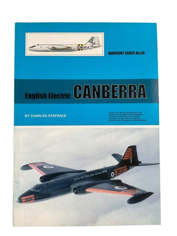British RAF English Electric Canberra Warpaint Series No 60 New Softcover Reference Book