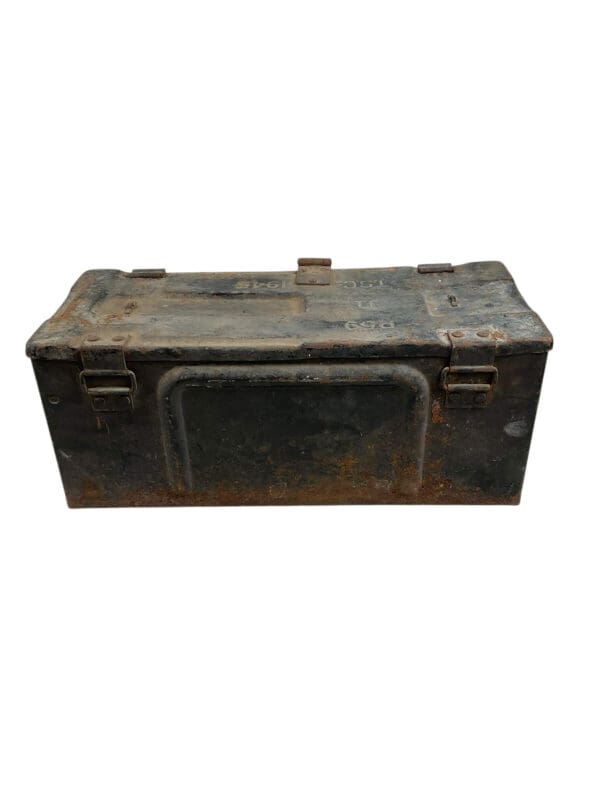 WW2 Canadian Ammo Box Modified With Lock Dated 1945 EMPTY