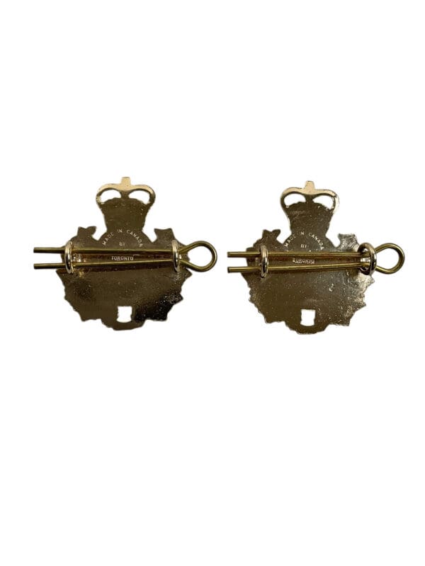 Canadian Ontario Provincial Police OPP Collars Insignia Pair