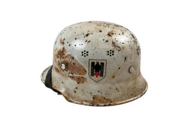 WW2 German DRK Red Cross M34 Steel Helmet Size 56 RESTORED FAKE