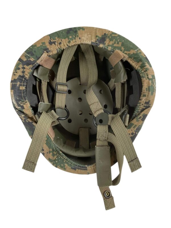 Italian Army Kevlar Helmet with Camouflage Cover Size Medium
