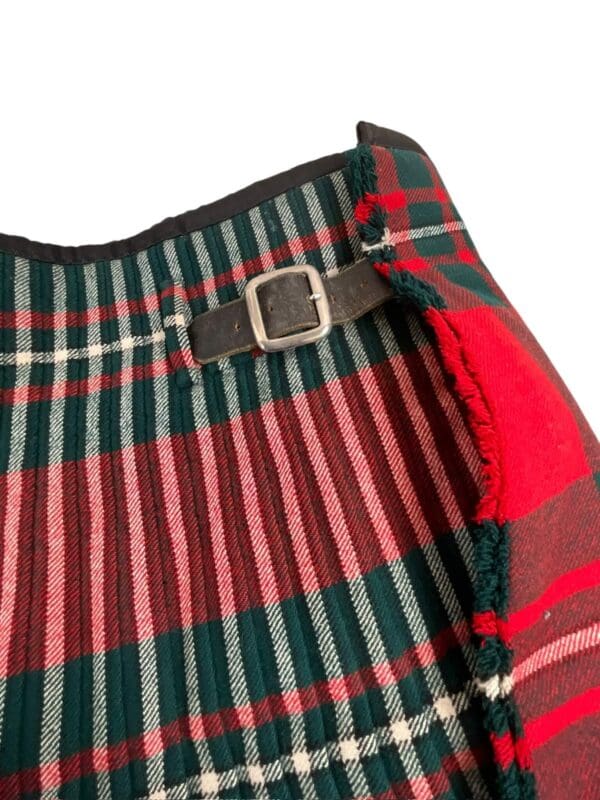Canadian Essex Scottish Officers Tartan Kilt 34 Inch Waist 26 Inch Drop