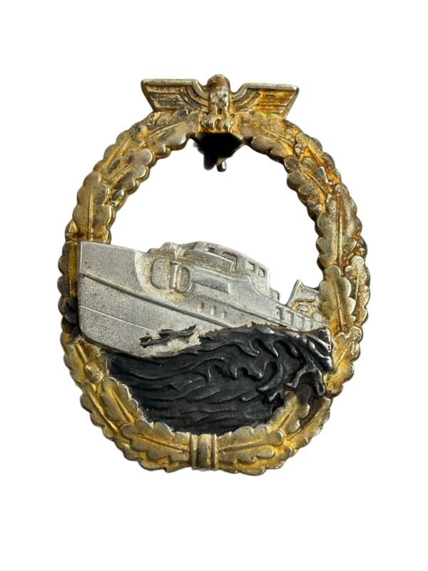 WW2 German Navy Kriegsmarine S-Boat War Badge First Pattern
