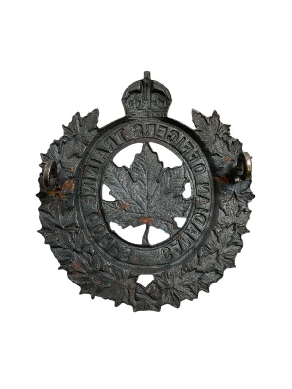WW2 Canadian Officer Training Corps Cap Badge