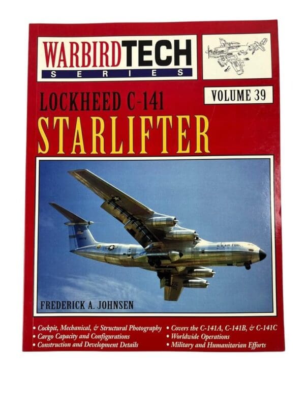 US USAF Lockheed C-141 Starlifter Warbird Tech Series Vol 39 Used Softcover Reference Book