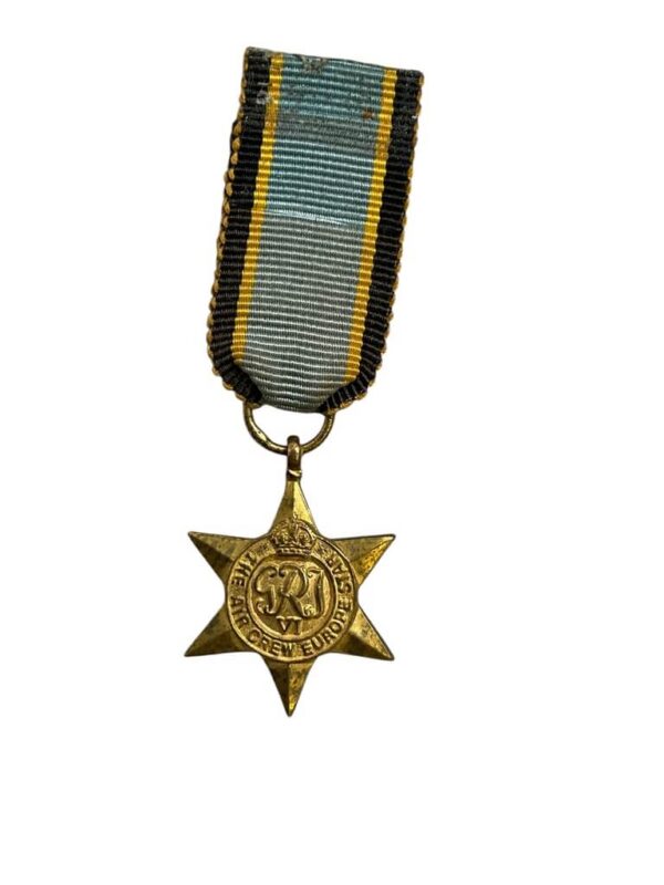 WW2 British RAF The Air Crew Europe Miniature Star Medal