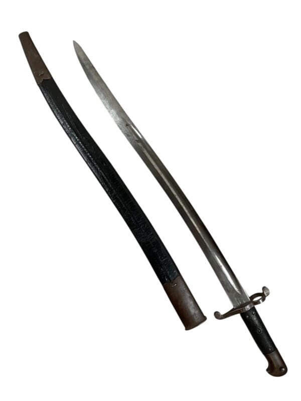 Canadian Quebec Garrison Artillery Sword Bayonet Yataghan With Scabbard