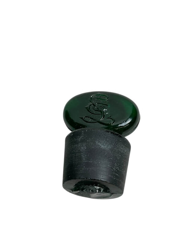 WW2 US Larkin Perfume Smelling Salts Emerald Green Bottle EMPTY