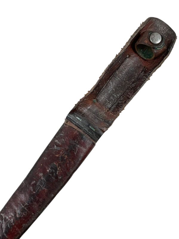 WW2 British Beaded and Roped Fairbairn Sykes Commando Knife With Scabbard