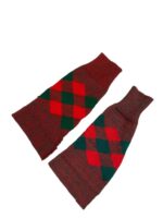 British Canadian Red and Green Diced Half Hose