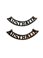 WW2 Australia Shoulder Titles Insignia Pair