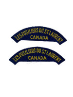 Canadian Les Fusiliers Du St Laurent Canada Shoulder Titles Insignia Pair