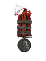 British Boer War Queen's South African Miniature Medal With 3 Bars