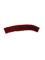 WW2 Royal Canadian Engineers British Made Shoulder Title Insignia Single