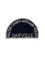 Canadian Ontario Halton County Auxiliary Oakville White Border Police Patch