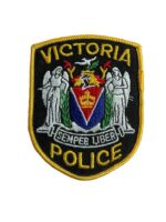 Canadian British Columbia Victoria Yellow Border Police Patch